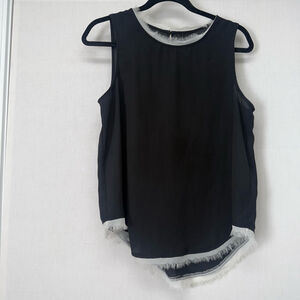 Women's Who What Wear Black Tank Top Size M